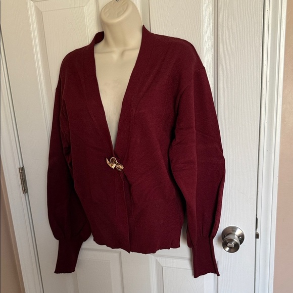 SHEIN Sweaters - Burgundy Sweater